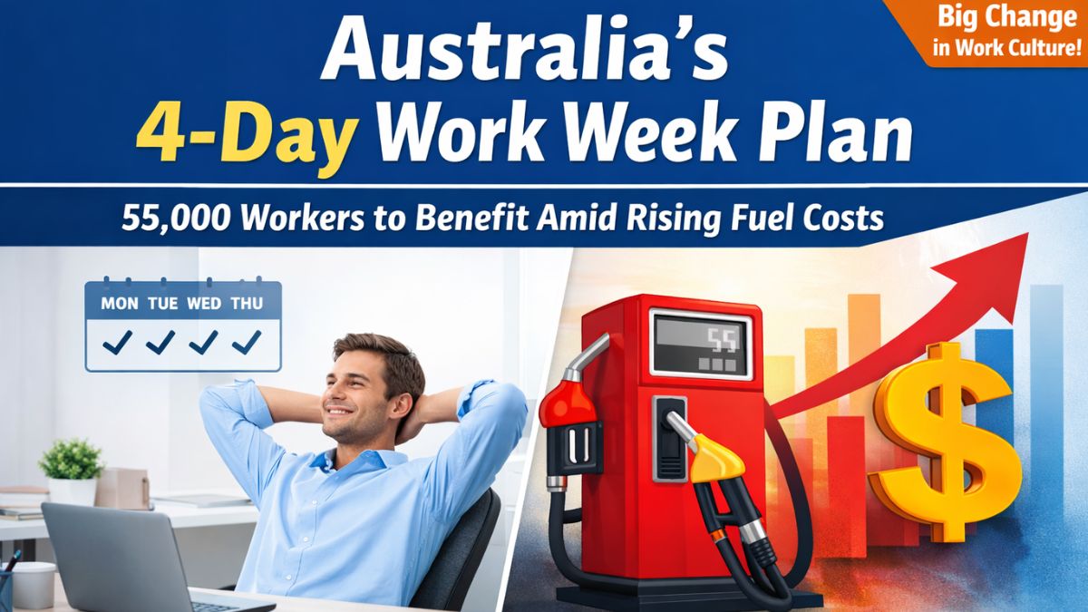 Australia’s New Work Rules: 4-Day Week Plan for 55,000 Workers Amid Rising Fuel Costs
